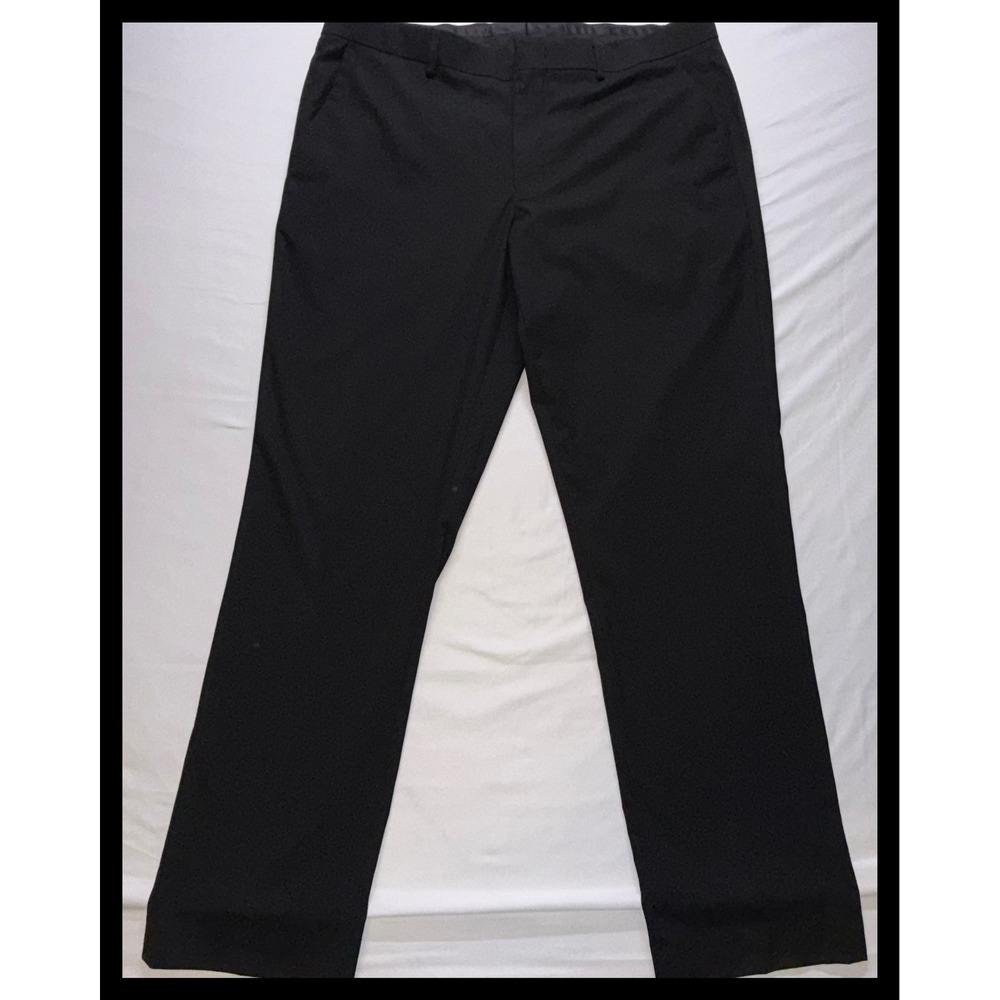 Murano Dress Pants Mens 38x32 Black Alex Fit Wardrobe Essentials Slacks